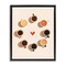 Stupell Industries Circle Of Coffee Mugs Black Framed Floater Canvas Wall Art, design by Arlington Prints